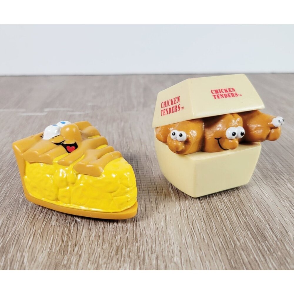 1989 Burger King Lickety Split Rolling Racers Toys Lot of 2 ~ Tenders & Pie